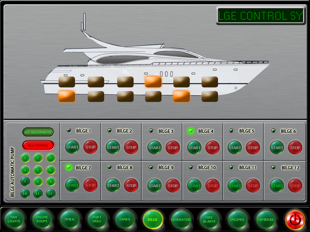 Yacht Automation Yacht Electronic Smart Touch
